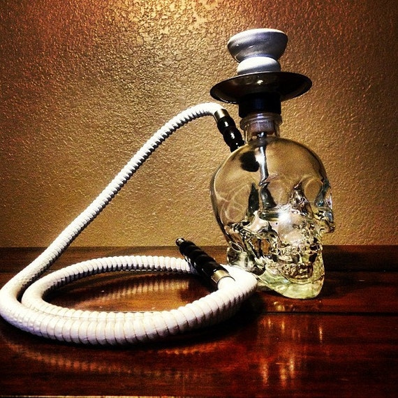 Custom Crystal Head Skull hookah by LiveHookah on Etsy