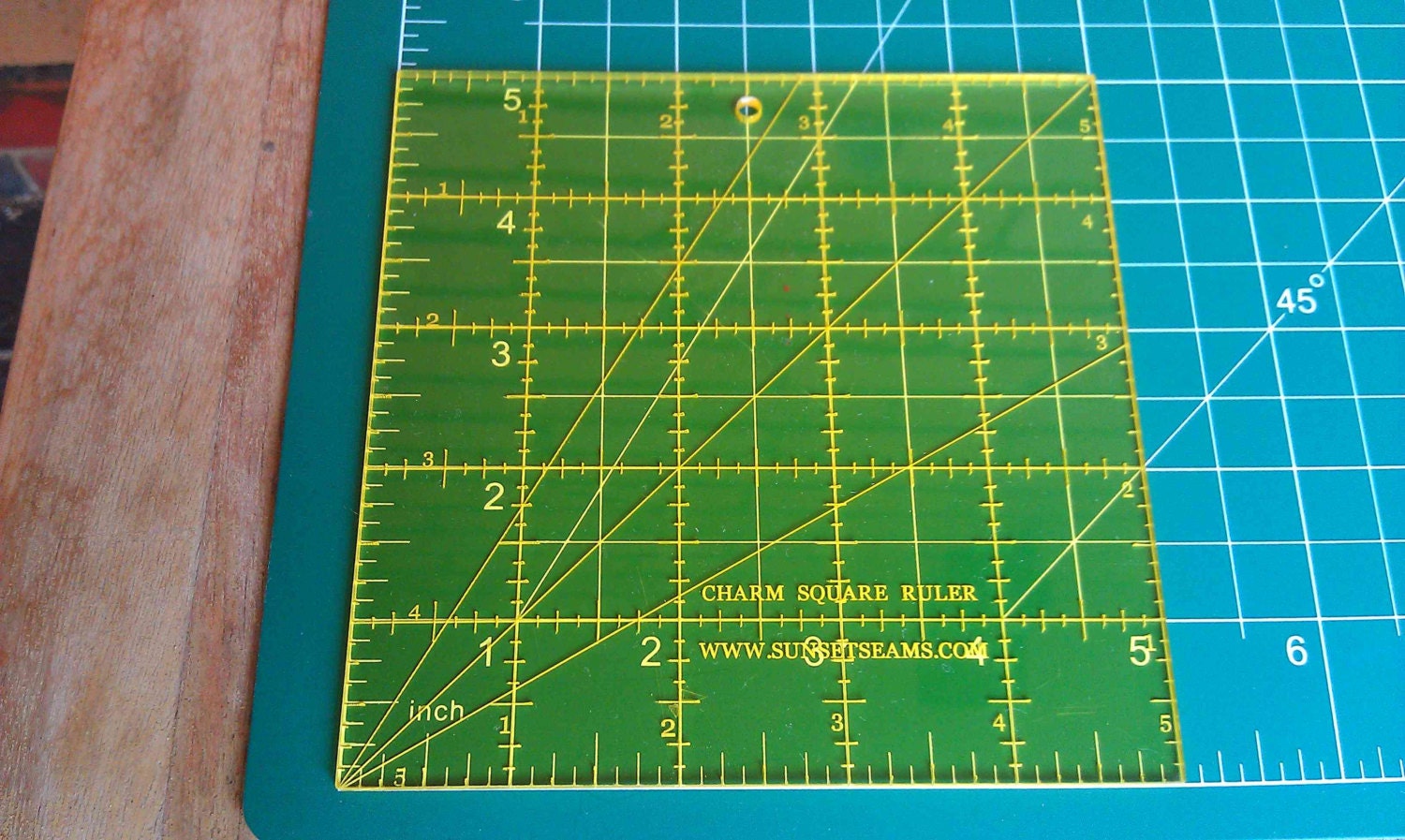 Charm Square Ruler 5 x 5 inch Square Acrylic Ruler Make 5