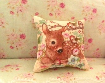 dollhouse miniatures pillow