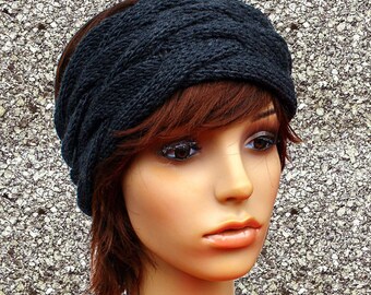 HEADBAND Merino anthracite melange