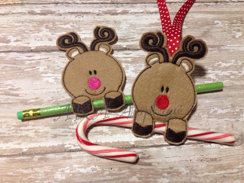 reindeer candy cane holder christmas ornament and pencil reindeer candy cane holder christmas ornament and pencil