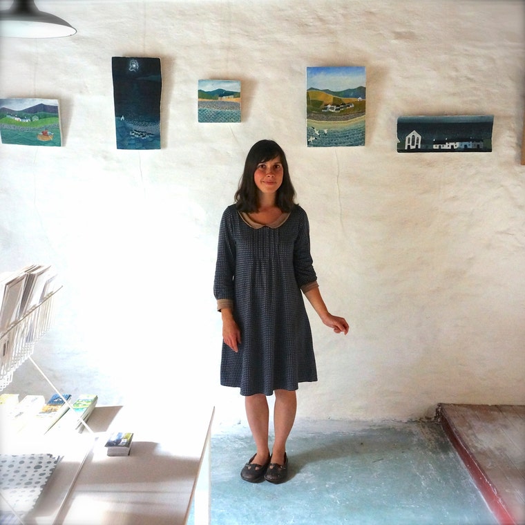 Valerian Leblond in her studio