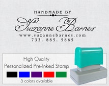 ... Inking Handmade By Email Address Name Handmade By Rubber Stamp FRE627