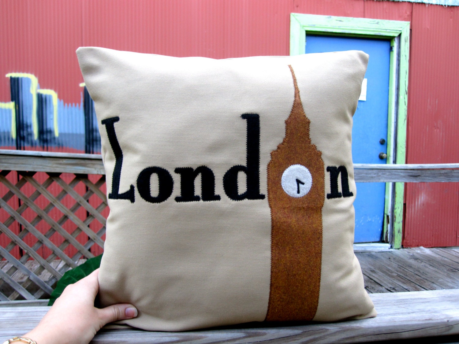 Big Ben Pillow London Pillow Cover