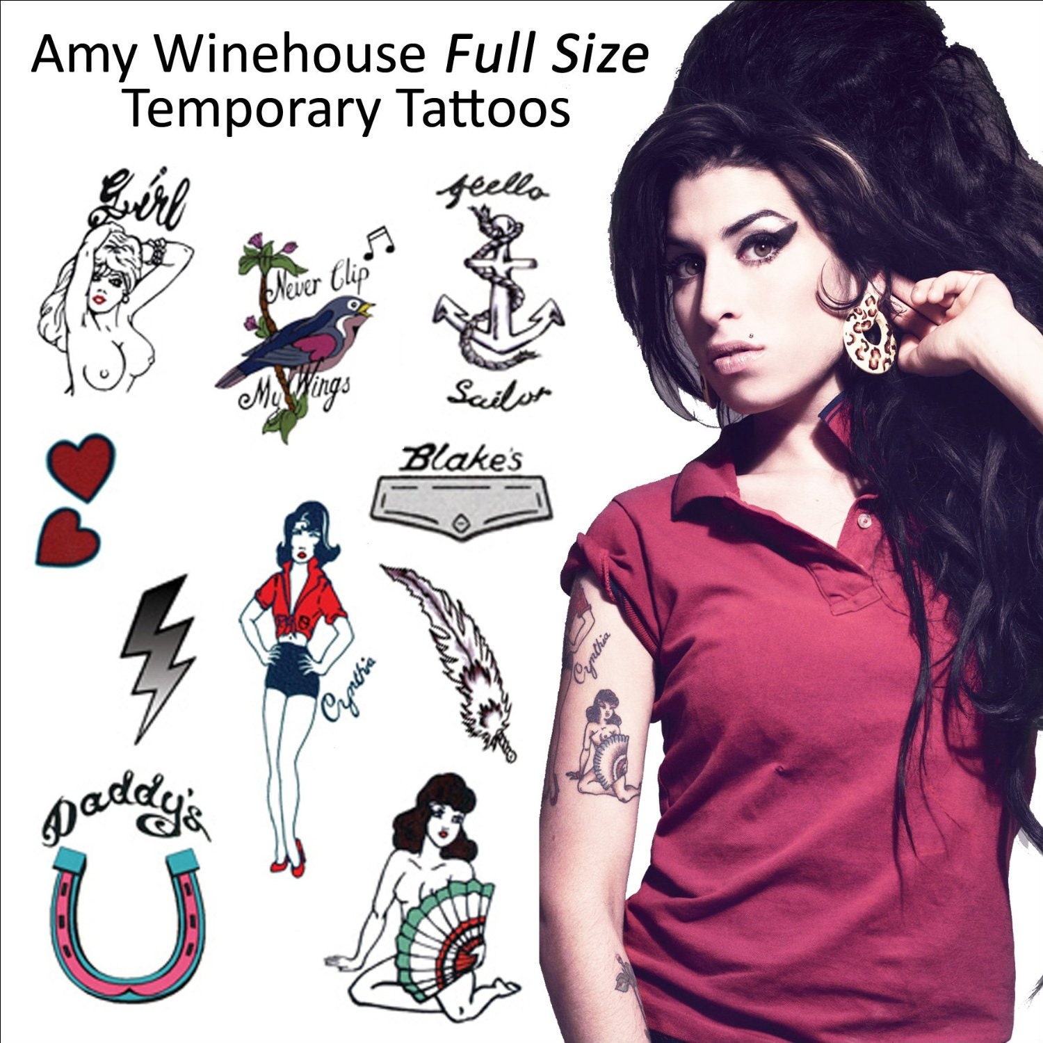 Amy Winehouse Lyric Tattoos.
