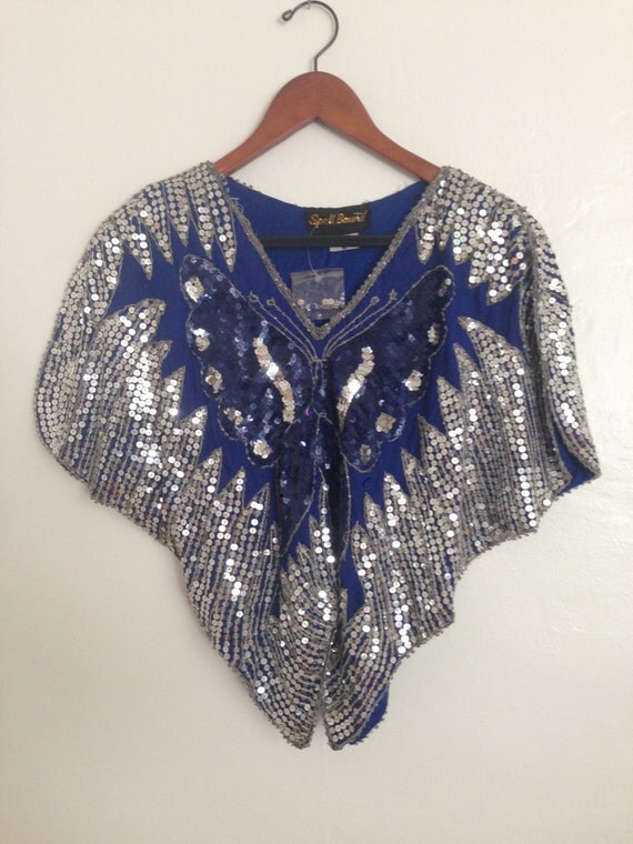 Sequin butterfly top by nativeinstincts on Etsy