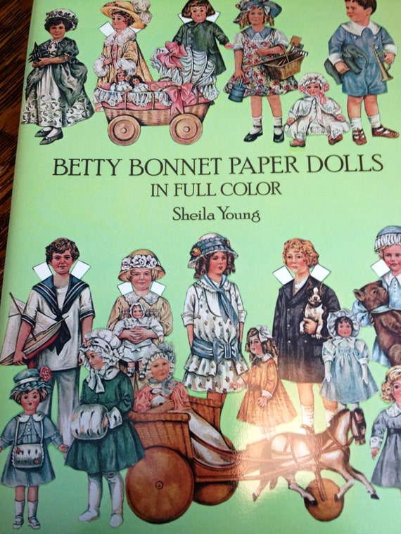 Betty Bonnet Paper Dolls in Full color Sheila Young