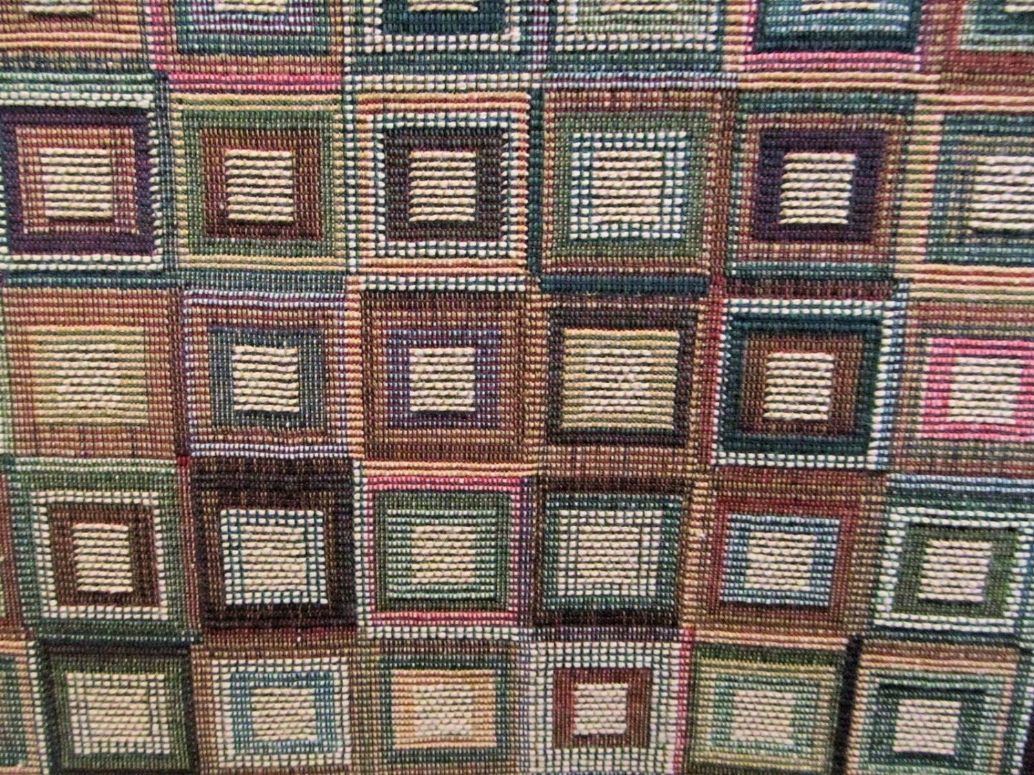 SQUARES in SQUARES Contemporary Woven Upholstery Fabric