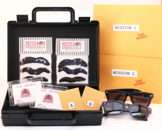 Secret Agent Spy Disguise Kit with Briefcase for Two