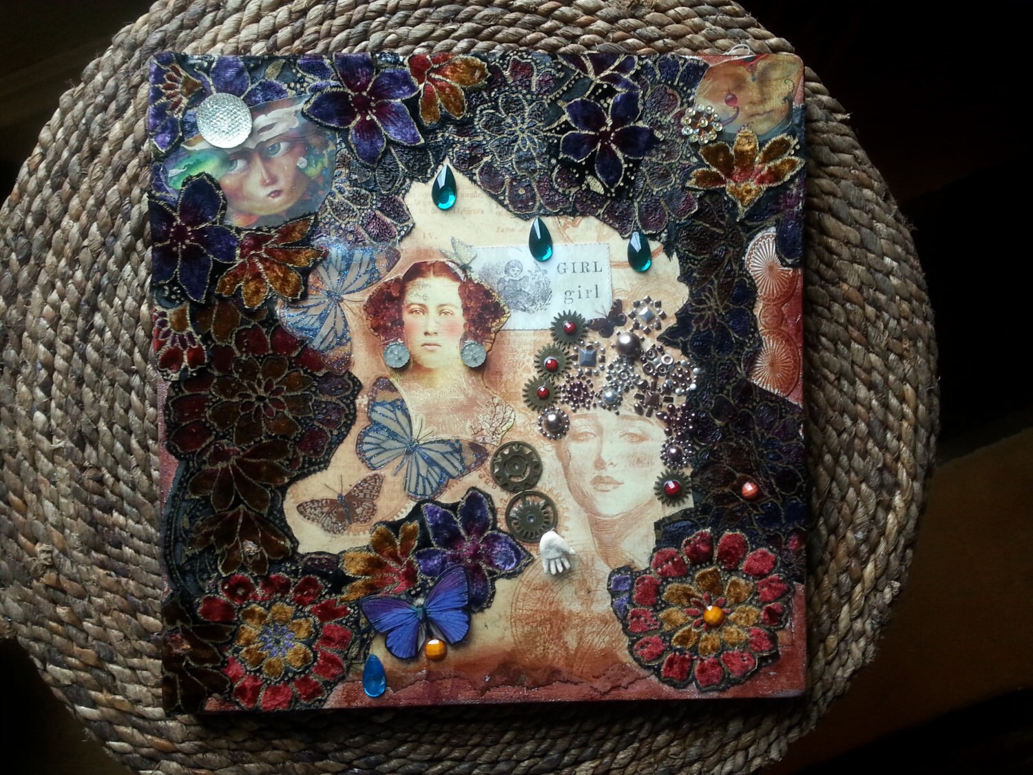 Mixed Media Girls blooming into Womanhood