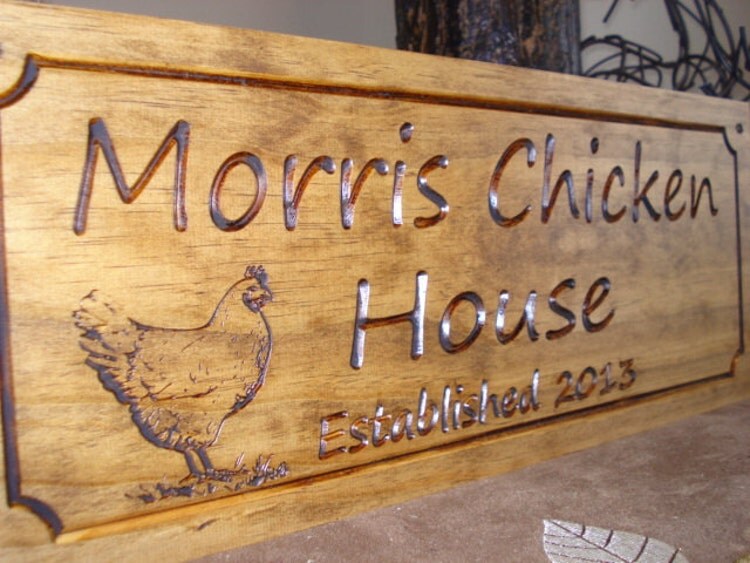 Chicken Coop Sign Hen House Plaque Eggs by BenchmarkSignsGifts