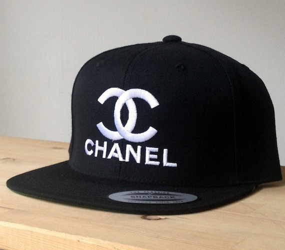 Items similar to Chanel SnapBack Cap with Custom Embroidered Logo. Made