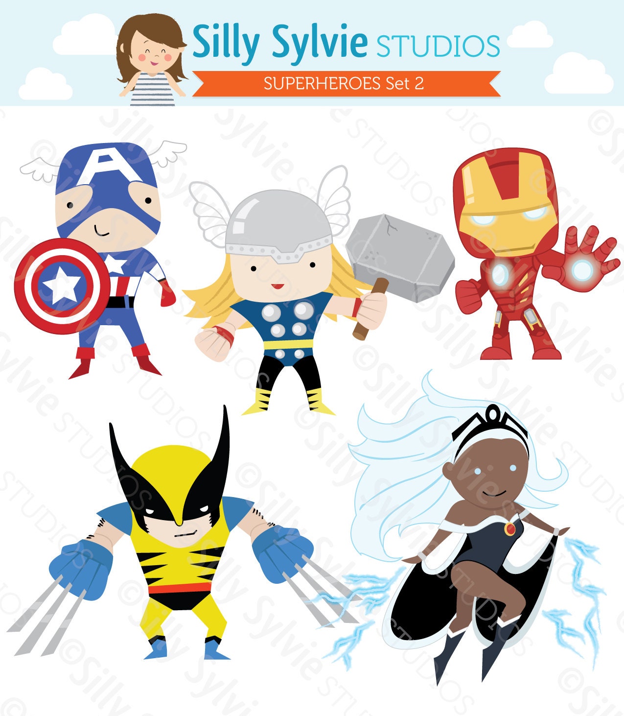 superhero clipart etsy - photo #22