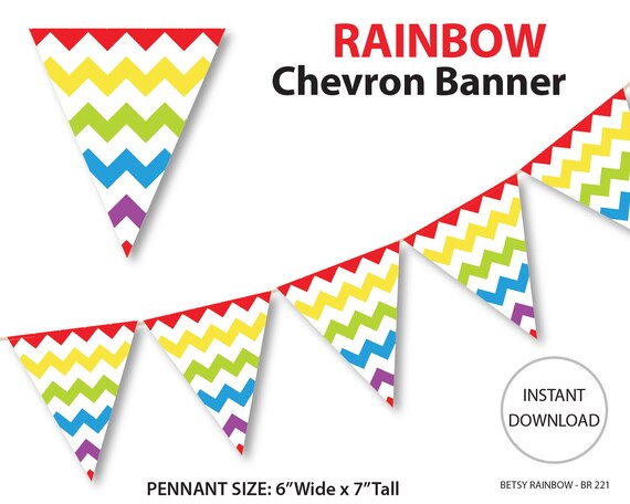 rainbow chevron clipart - photo #36