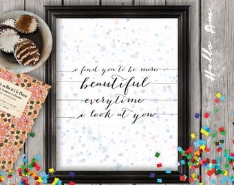 Love quote print, printable love quote, wall decor, framed love quote ...
