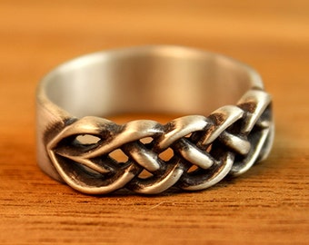 Tree of life mens wedding ring