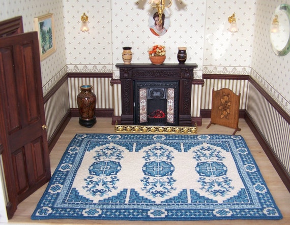 Dolls' House Miniature Carpet Gansu Destiny by WhimsyWooMiniatures