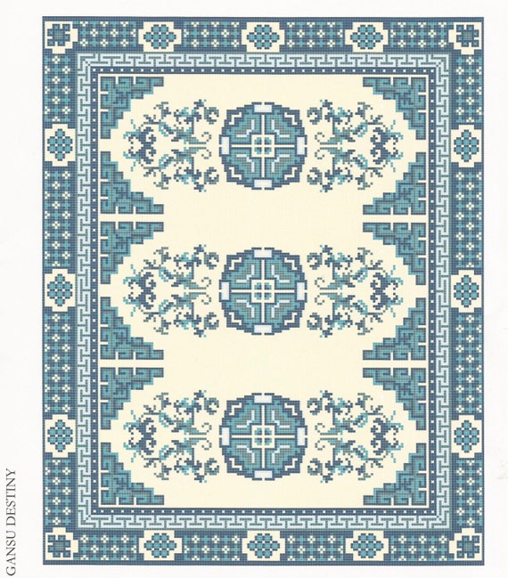 CHART ONLY for Dollhouse Carpet One Inch by WhimsyWooMiniatures