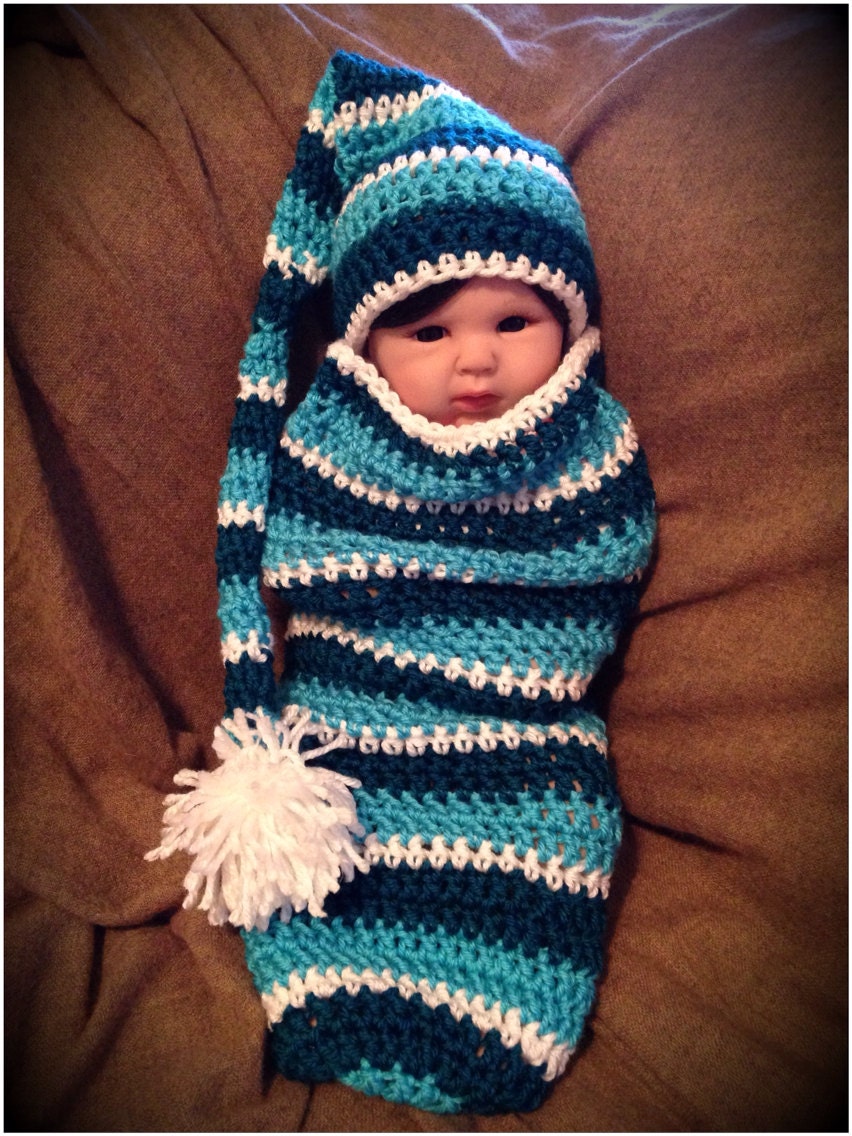 Newborn Boy Cocoon by 3BabyLambs on Etsy