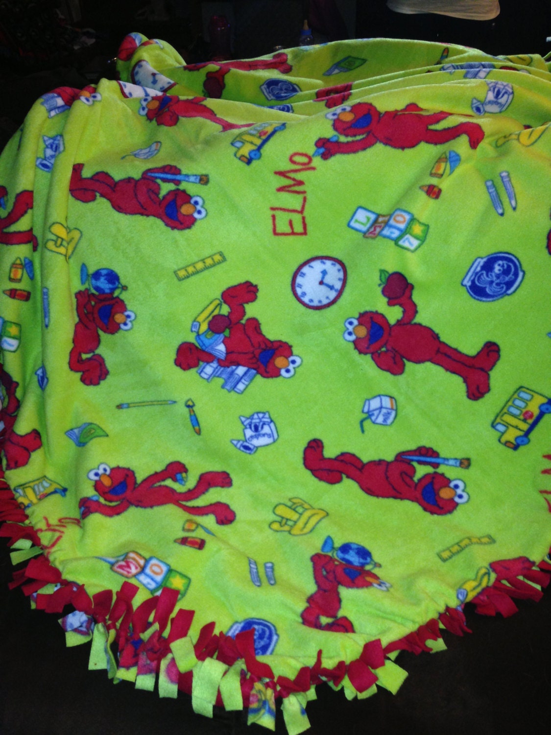 elmo fleece blanket