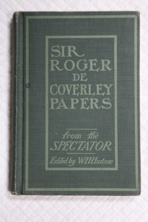 essays dealing with coverley papers from the spectator