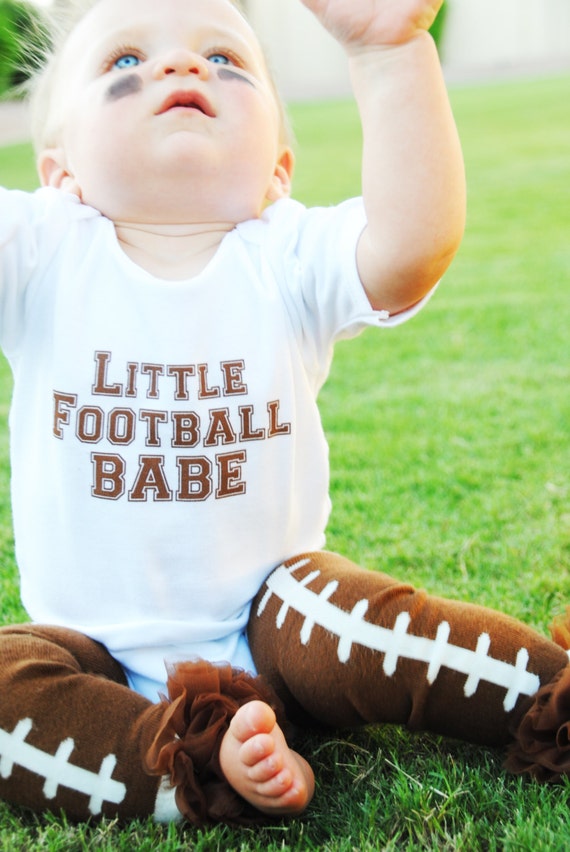 Items similar to Football Baby Girl Bodysuit Football outfit for girl