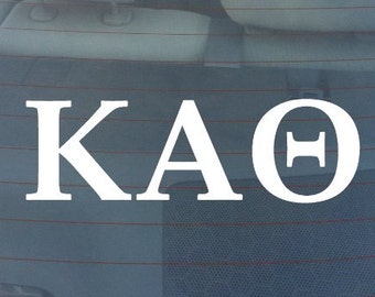 KAPPA ALPHA THETA Sorority Sticker Window Laptop Car Decal Vinyl Ipad Iphone 3" 6" 8"