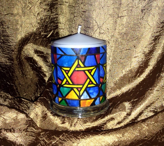 Items similar to Star of David candle holder (candle is included) on Etsy