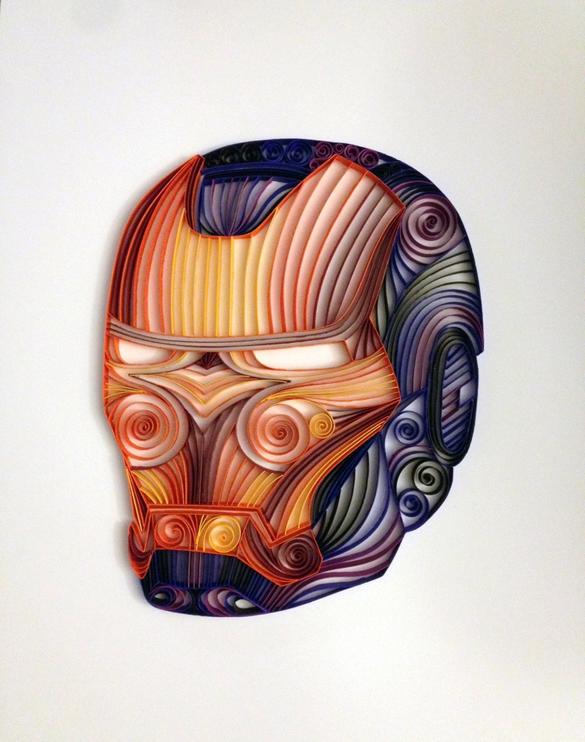 Comic quilling artQuilled Iron Man