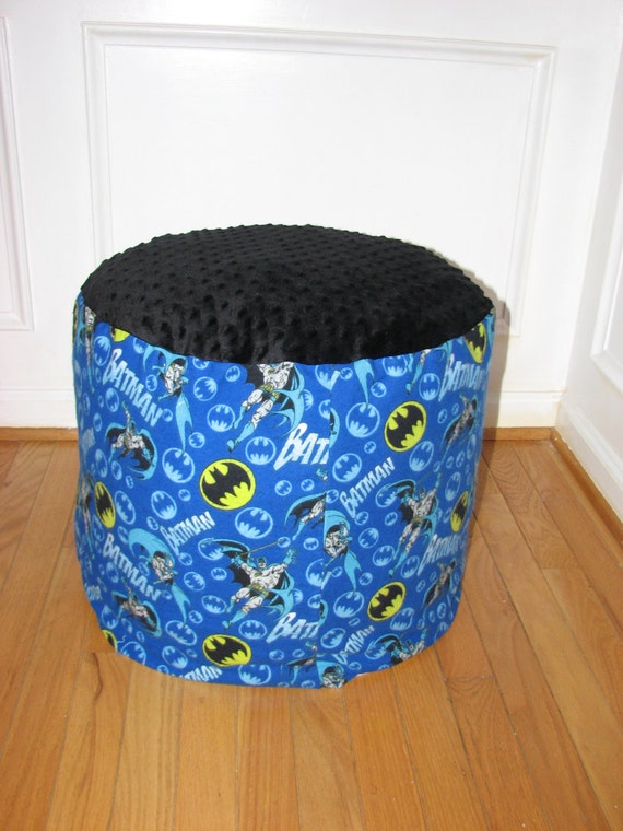 Items similar to Batman(!) bean bag chair (small)//floor cushion, pouf