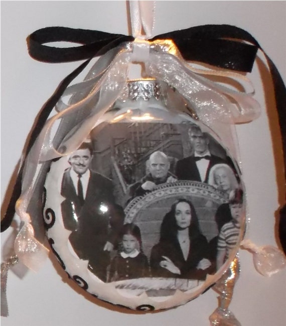 Addams Family inspired Tribute Christmas Ornament 1