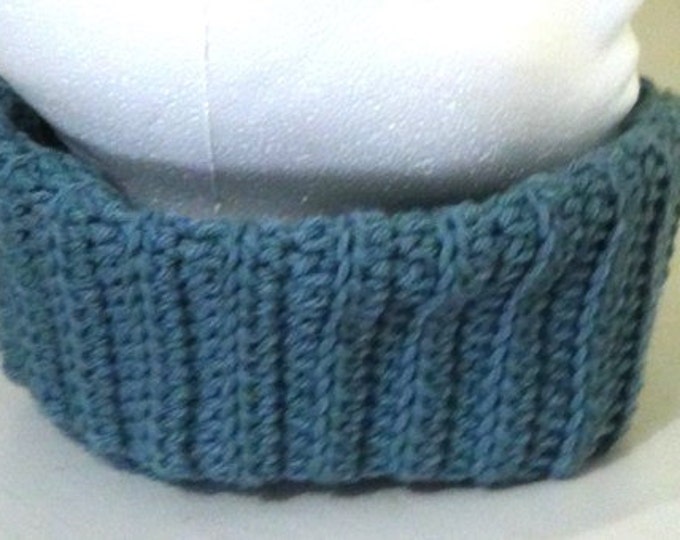 Fitted Cowl Neckwarmer - Blue