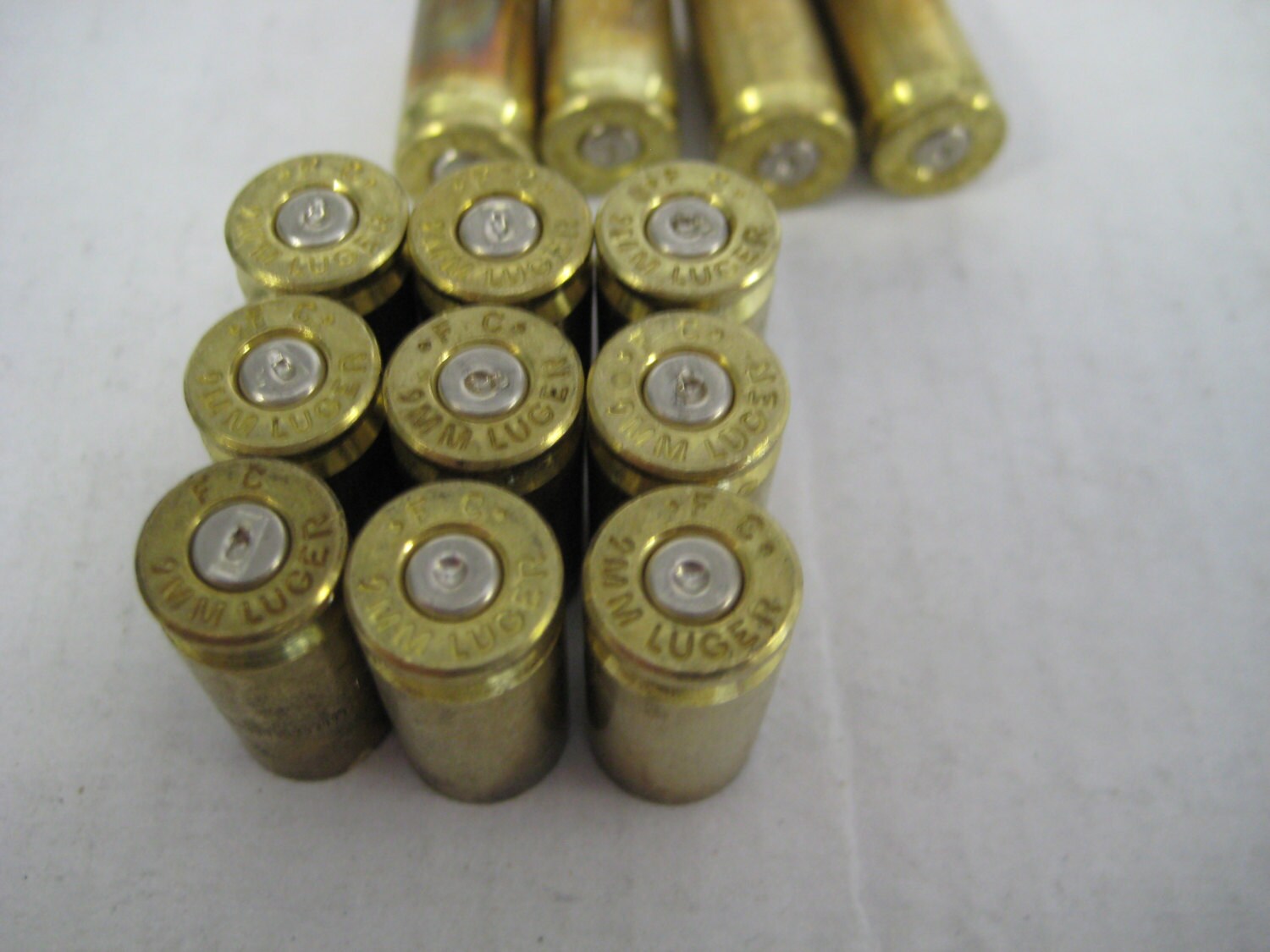 Spent Bullet Shell Casings 9mm by FC Luger....Great for