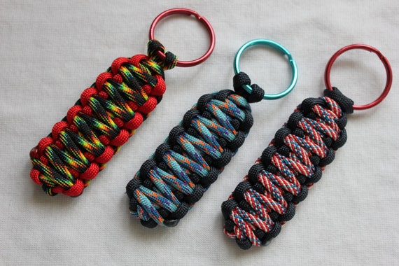 Paracord multi-color key chains - 1 key chain