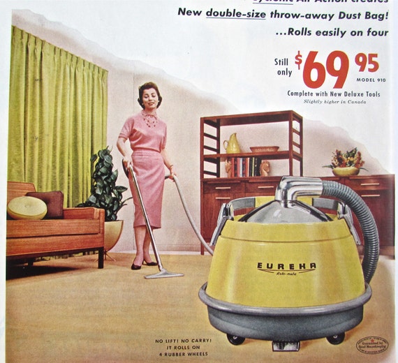 1956 Vintage Ad VACUUM CLEANER Original Vintage Magazine