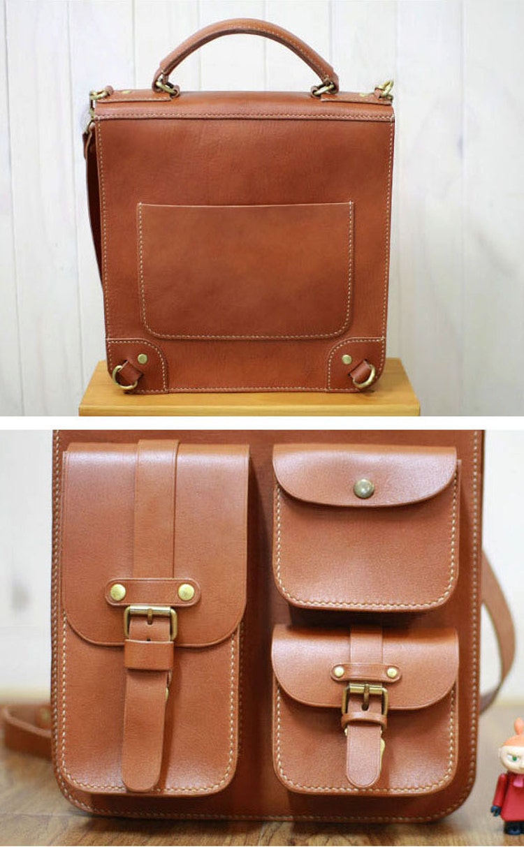 Handmade leather Backpack 3pocket backpack Business by dextannery