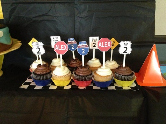 Items similar to Disney Cars Cupcake Topper on Etsy