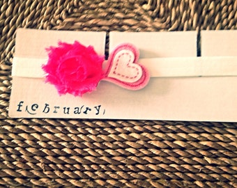 February Headband of the Month: Valentine's Day February infant headband