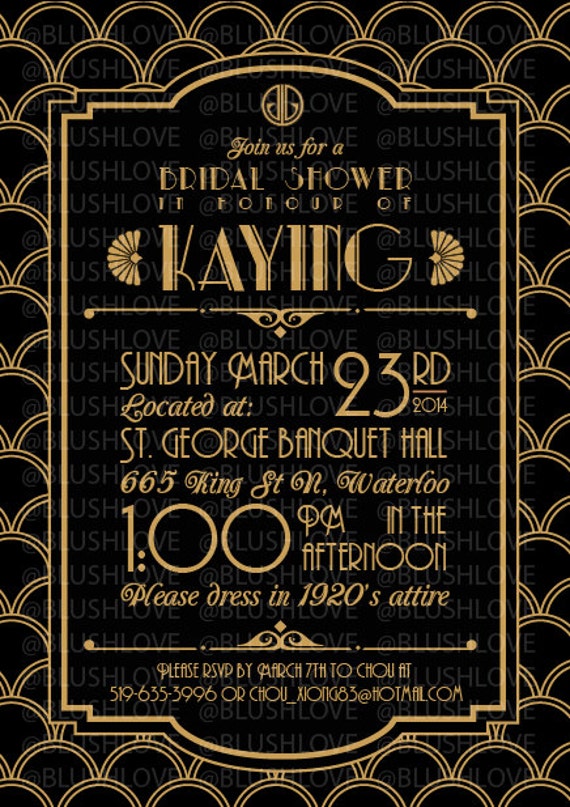 Free Great Gatsby Invitation 10