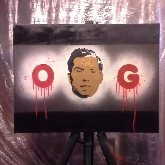 Street art Stencil and spray paint. graffiti art lucky by Shame2xf