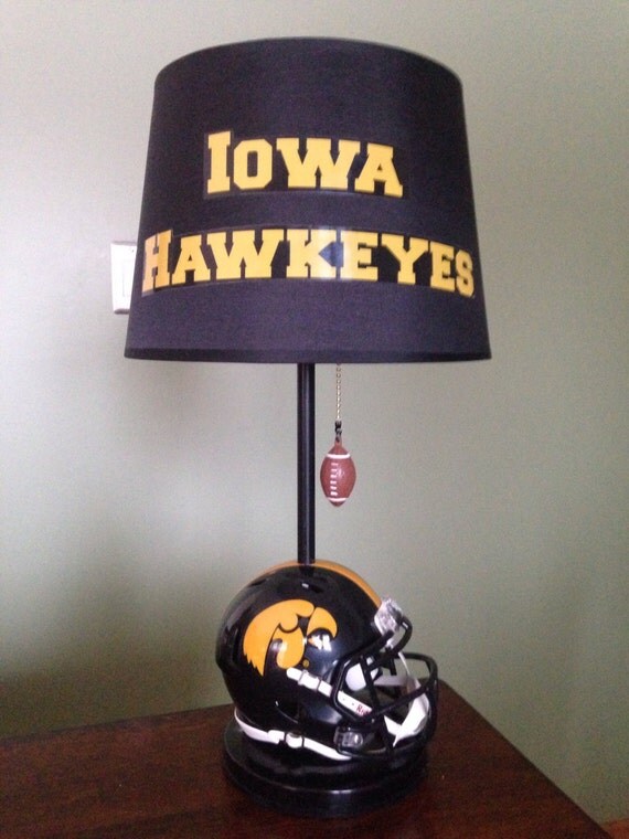 Iowa Hawkeyes football helmet lamp by thatlampguyGraz on Etsy