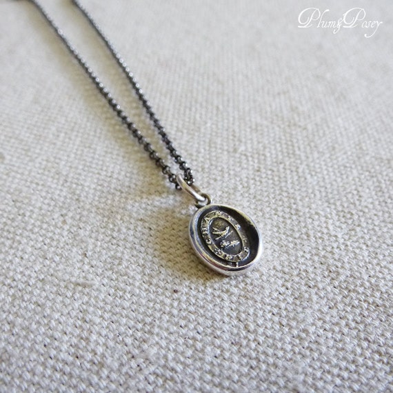 Nightingale Wax Seal Nurse Necklace Dedicated by PlumAndPoseyInc