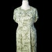BEADED DAISIES Vintage 50's Dress & Bolero Jacket Set XL
