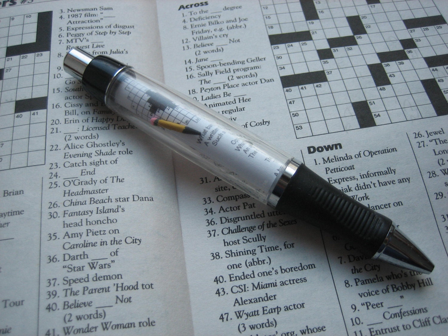 Crossword Puzzle Pen