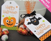 Spooky Friends Printable Halloween Hang Tags Printable (Instant Download) Il_170x135