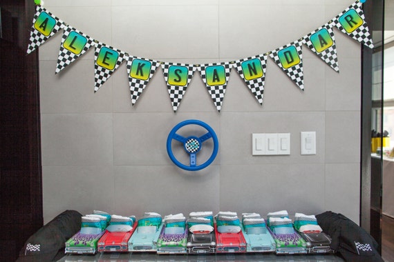 CAR LICENSE Plate Printable Party Banner Il_570xn