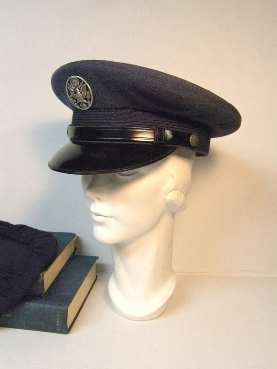 Vintage 50's Air Force Hat Enlisted Man's Dress Blue