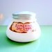 Vintage Cream Jar Milk Glass Early Pompeian Vanishing Cream Milk Glass Jar Paper labels 1920s