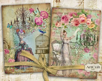 Printable Goods Digital Collage Sheets Art files by ArtCult