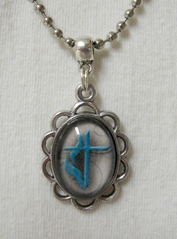 Items similar to Pentecostal cross necklace AP08103 on Etsy
